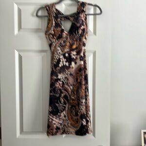 Express Multicolor Paisley Mini Dress